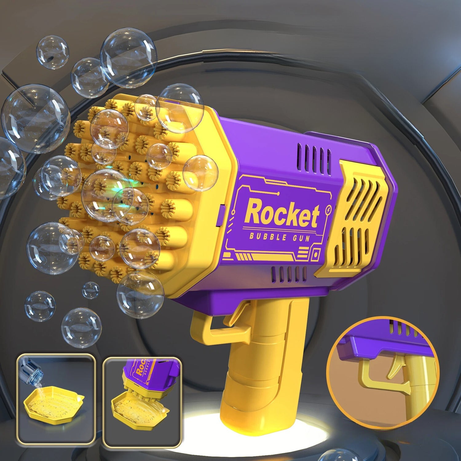 Rocket Bubble Gun