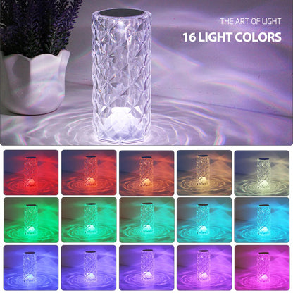 Crystal LED table lamp