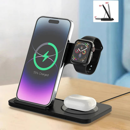 3 in 1 foldable wireless charger