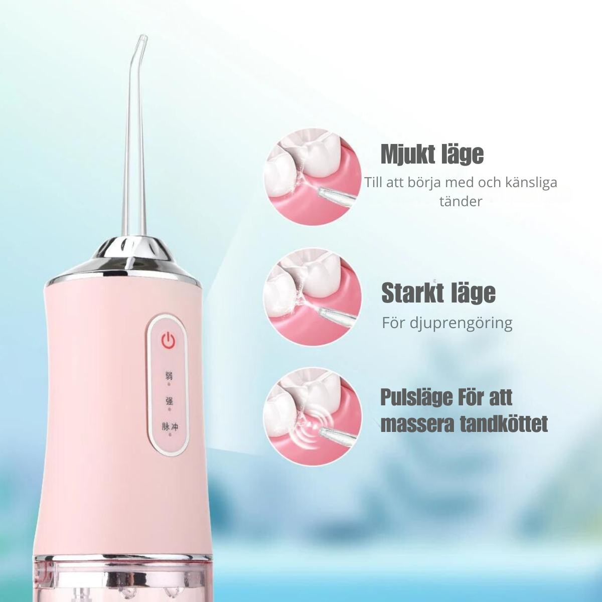 Oral Irrigator Portabel Tandvattenstråle